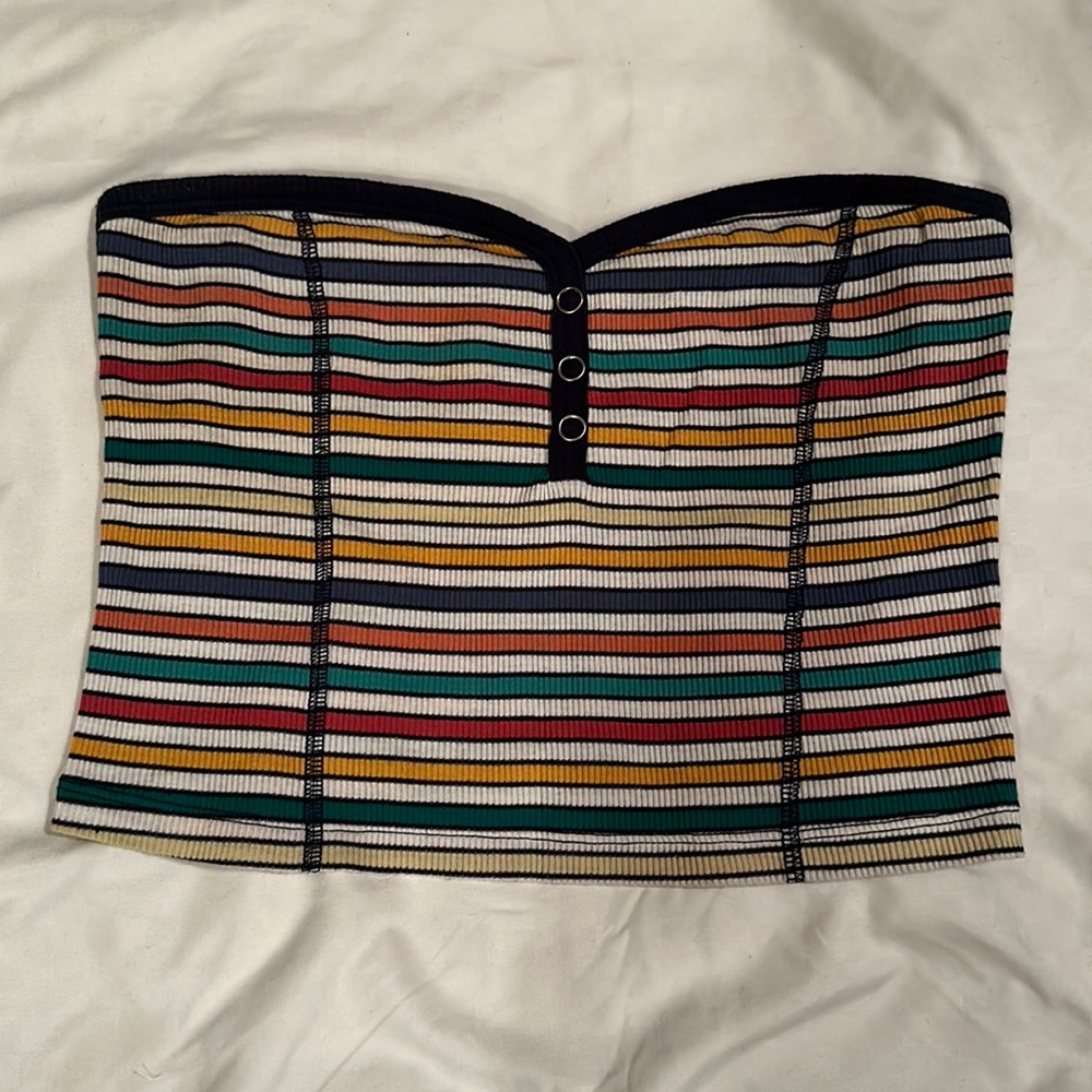 PacSun Striped Tube Top